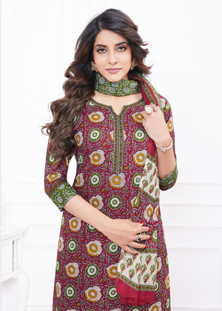 Aarvi Kalamkari Vol 1 Printed Cotton Readymade Dress
